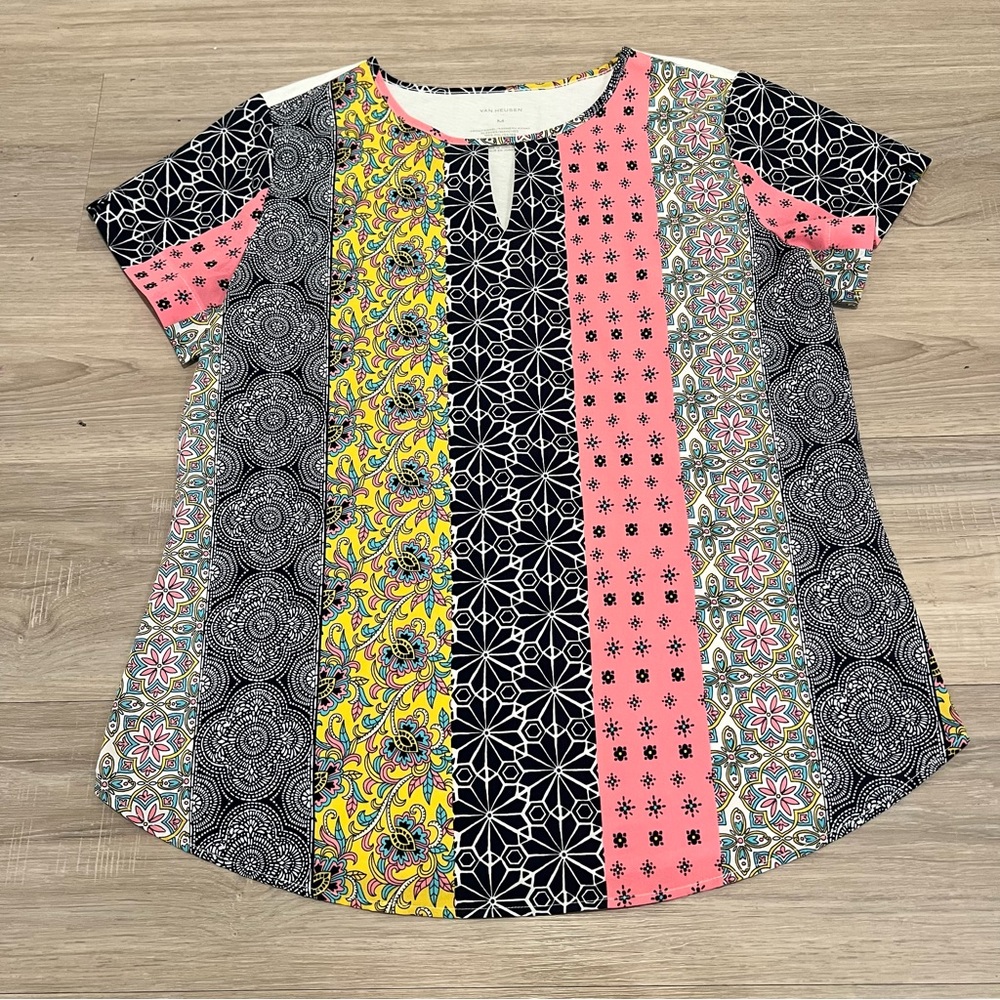 Van Heusen Multicolor Patterned Blouse Medium